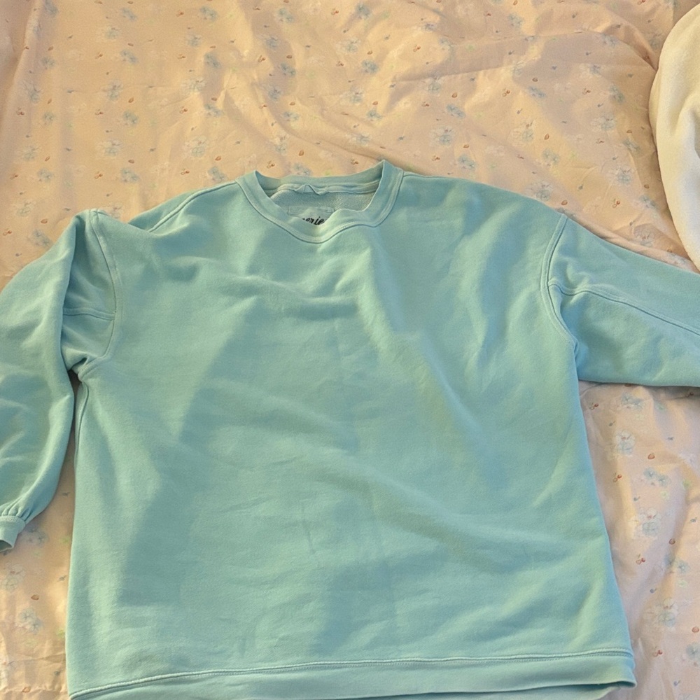 Aerie cyan Blue Crewneck Sweatshirt
